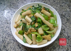 青菜炒年糕的家常做法