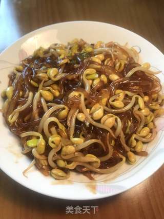 黄豆芽炒粉条的家常做法