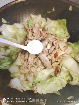 肉炒白菜的家常做法