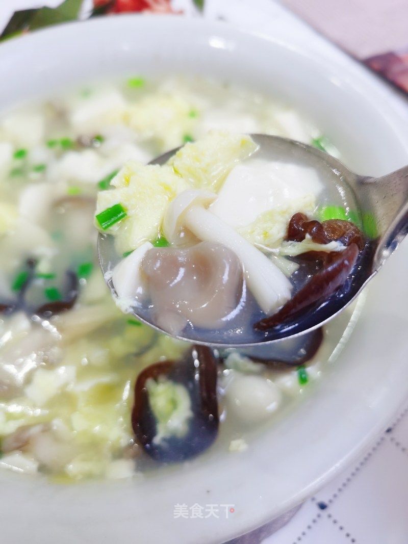 蘑菇豆腐汤的家常做法